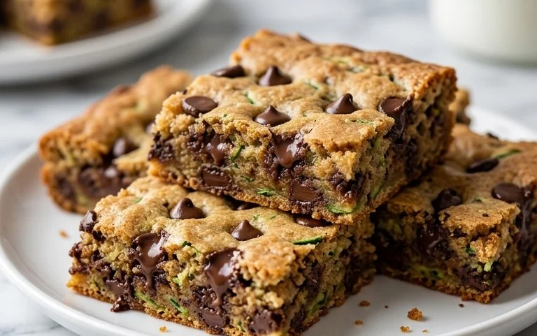 Chocolate Chip Zucchini Cookie Bars