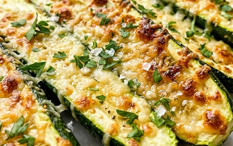 Oven Roasted Parmesan Zucchini 